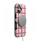 Uptown Gridlock | Pink Checkerboard Case