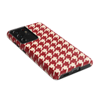 Scarlet Stitch | Red Houndstooth Case