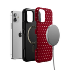 On the Dot | Maroon Polka Dot Case