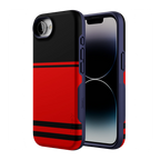 Storm Warning | Black & Red Stripes Case