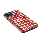Scarlet Stitch | Red Houndstooth Case