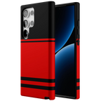 Storm Warning | Black & Red Stripes Case