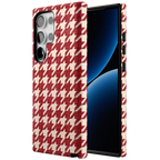 Scarlet Stitch | Red Houndstooth Case