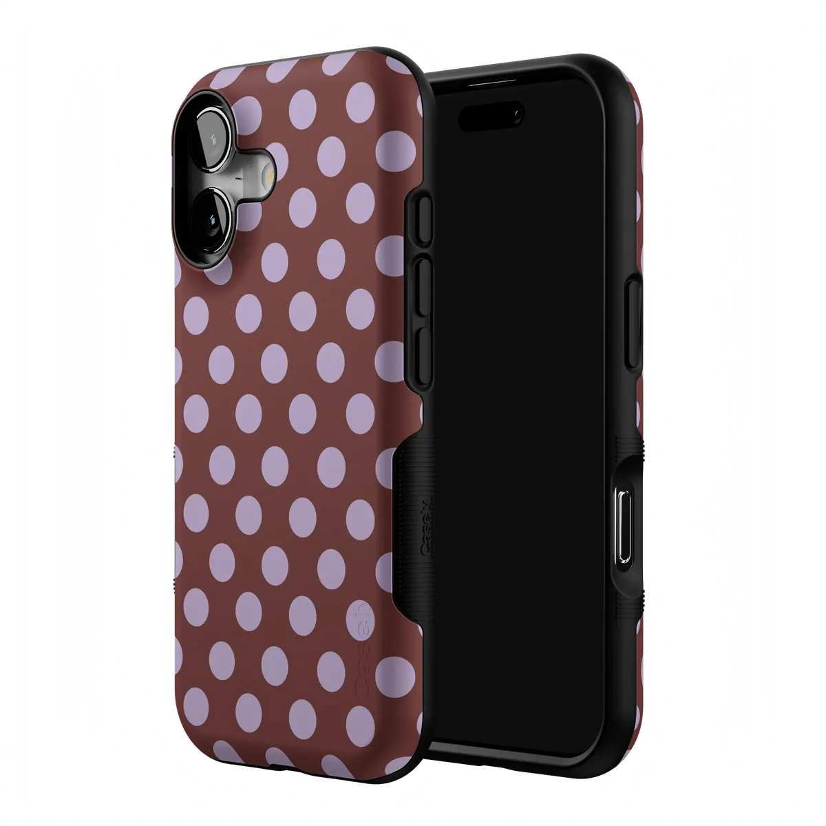 Spotted in SoHo | Burgundy Polka Dot Case