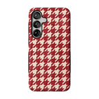 Scarlet Stitch | Red Houndstooth Case
