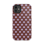 Spotted in SoHo | Burgundy Polka Dot Case