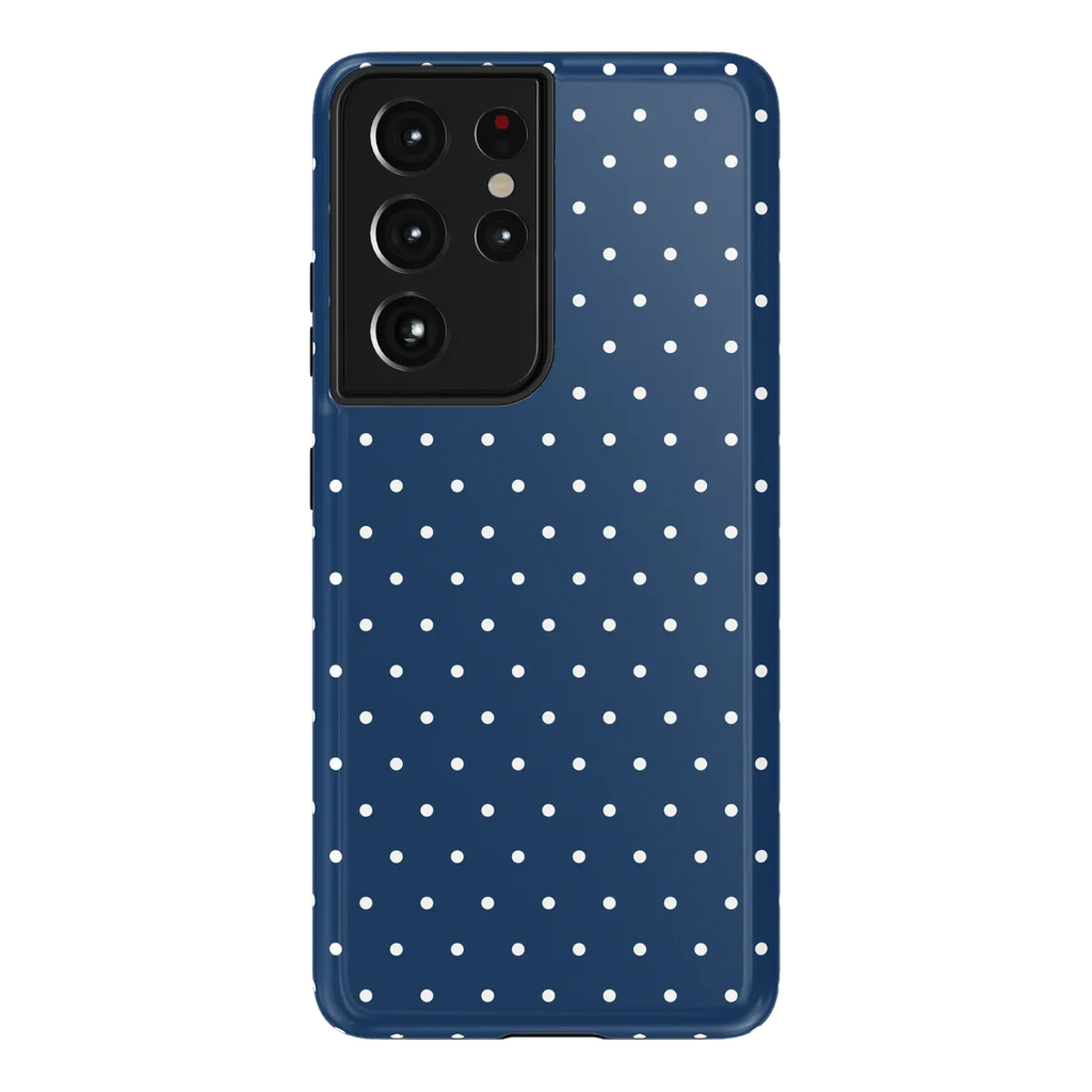 On the Dot | Navy Polka Dot Case