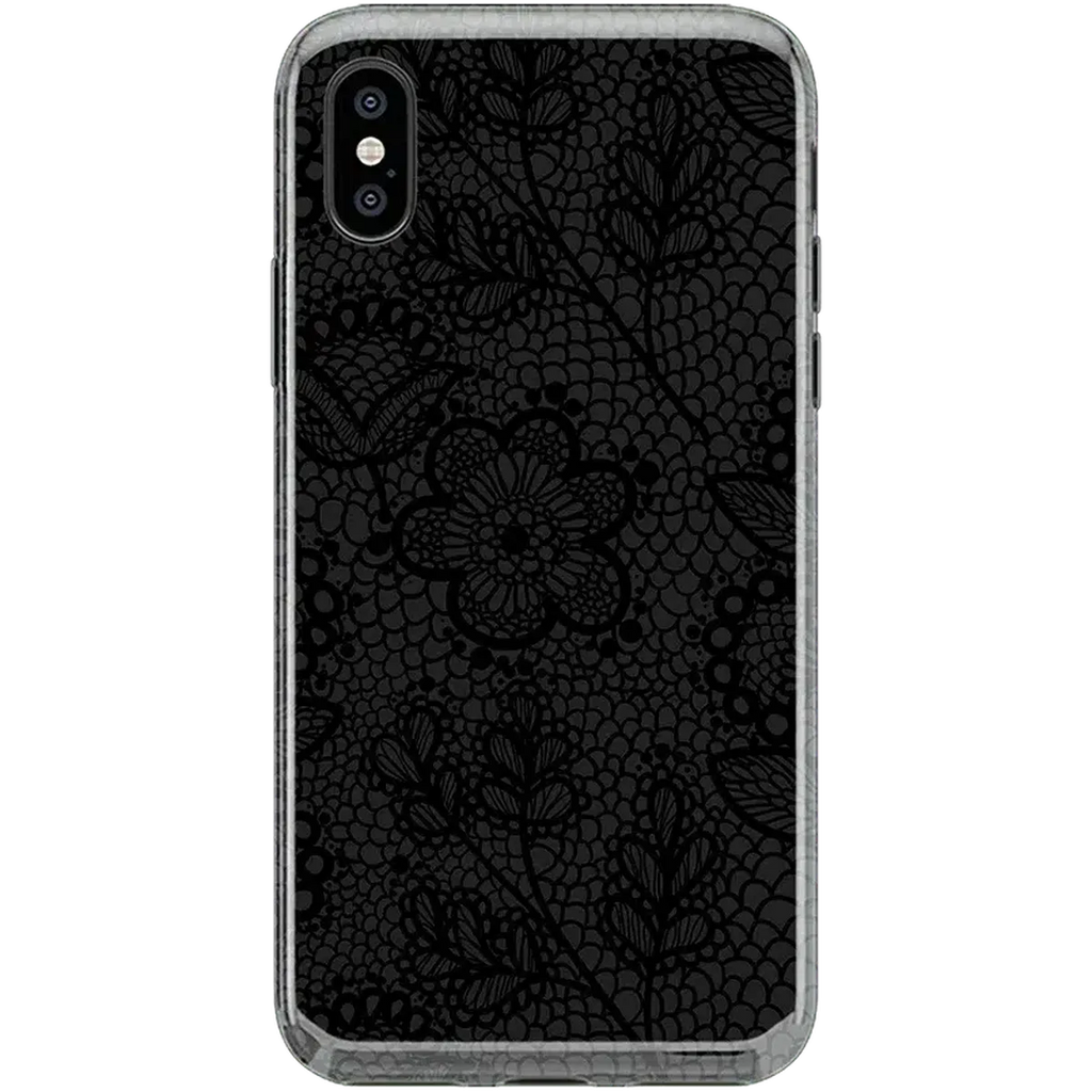 Lace Me Up | Black Floral Case