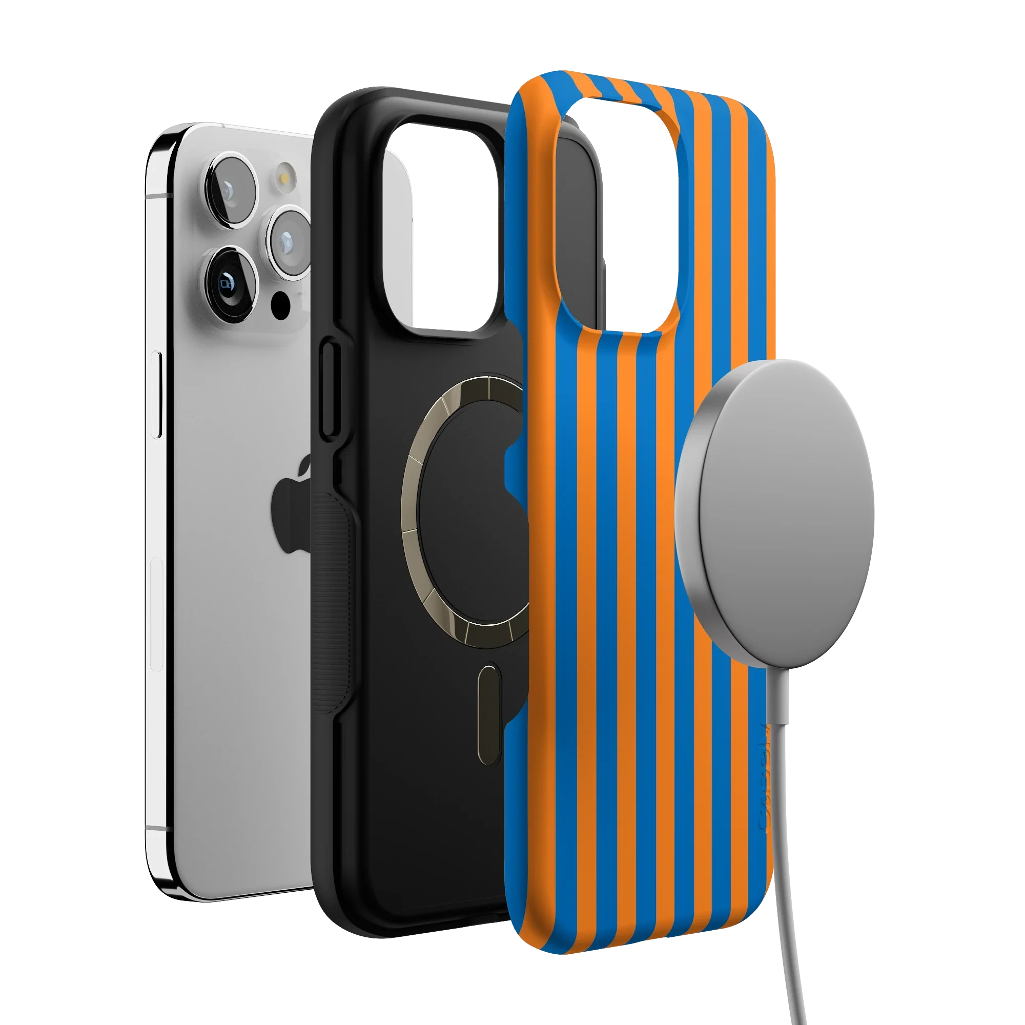 Go New York | Blue & Orange Stripes Case
