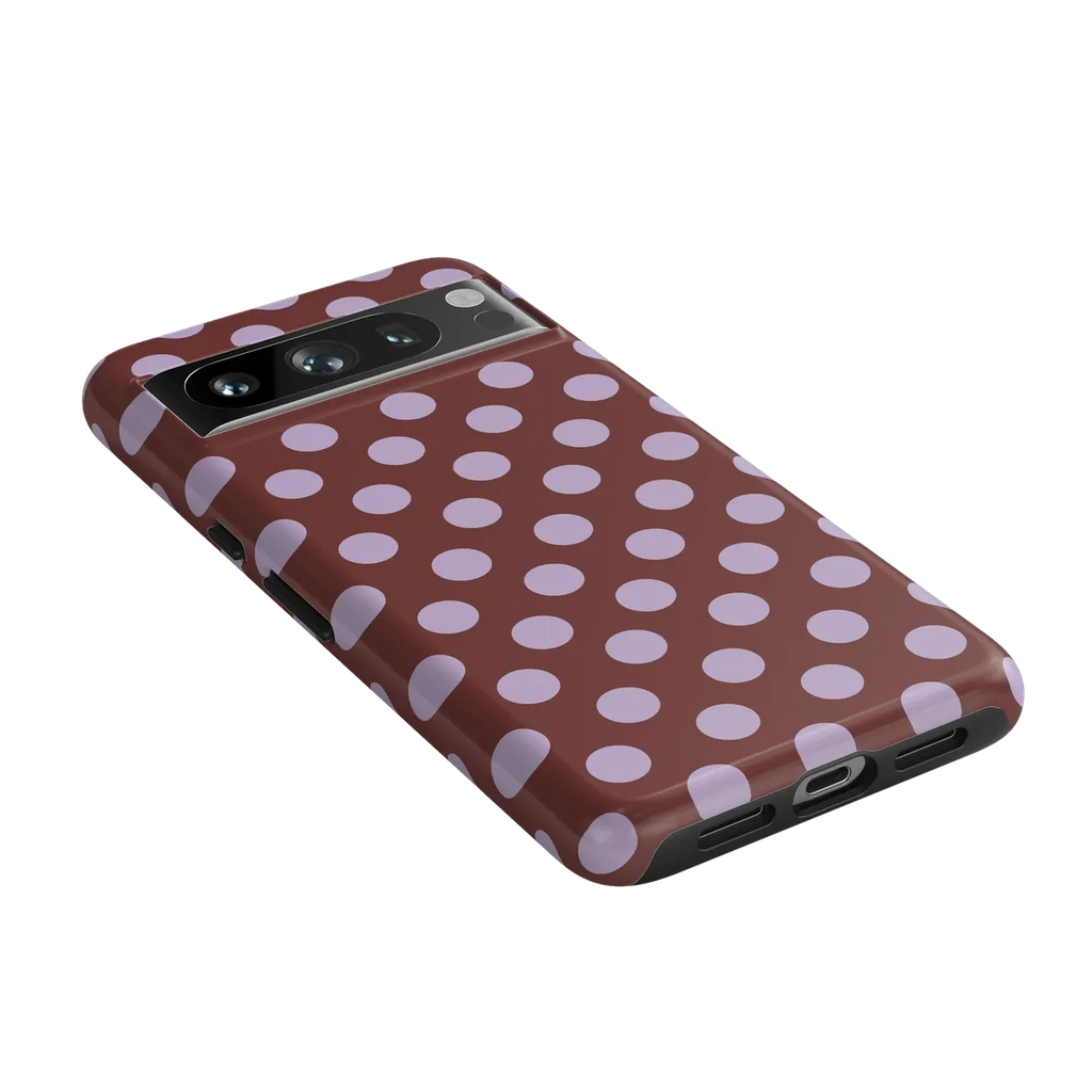 Spotted in SoHo | Burgundy Polka Dot Case