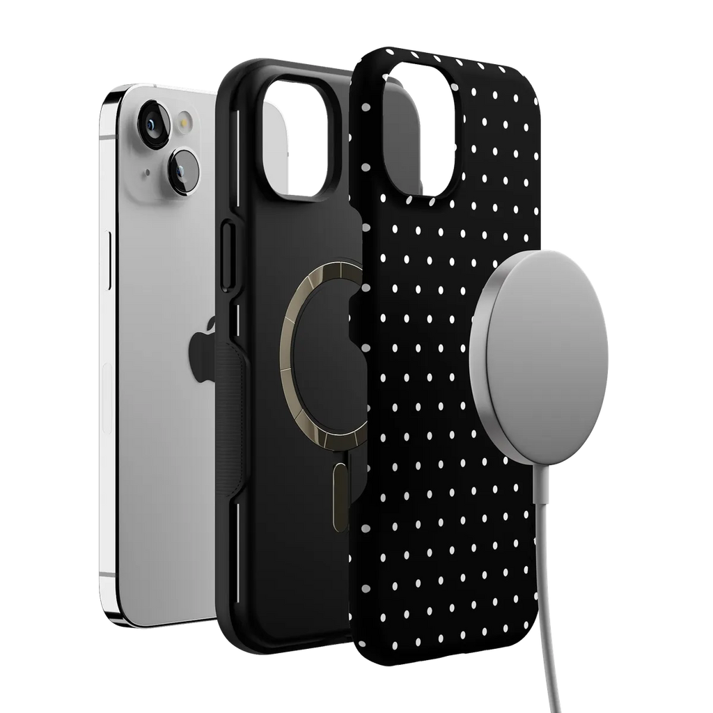 On the Dot | White Polka Dot Case