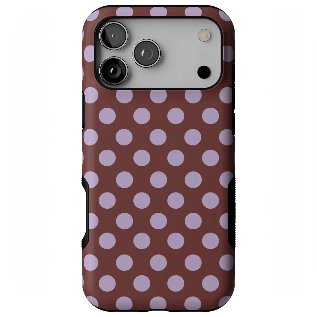 Spotted in SoHo | Burgundy Polka Dot Case