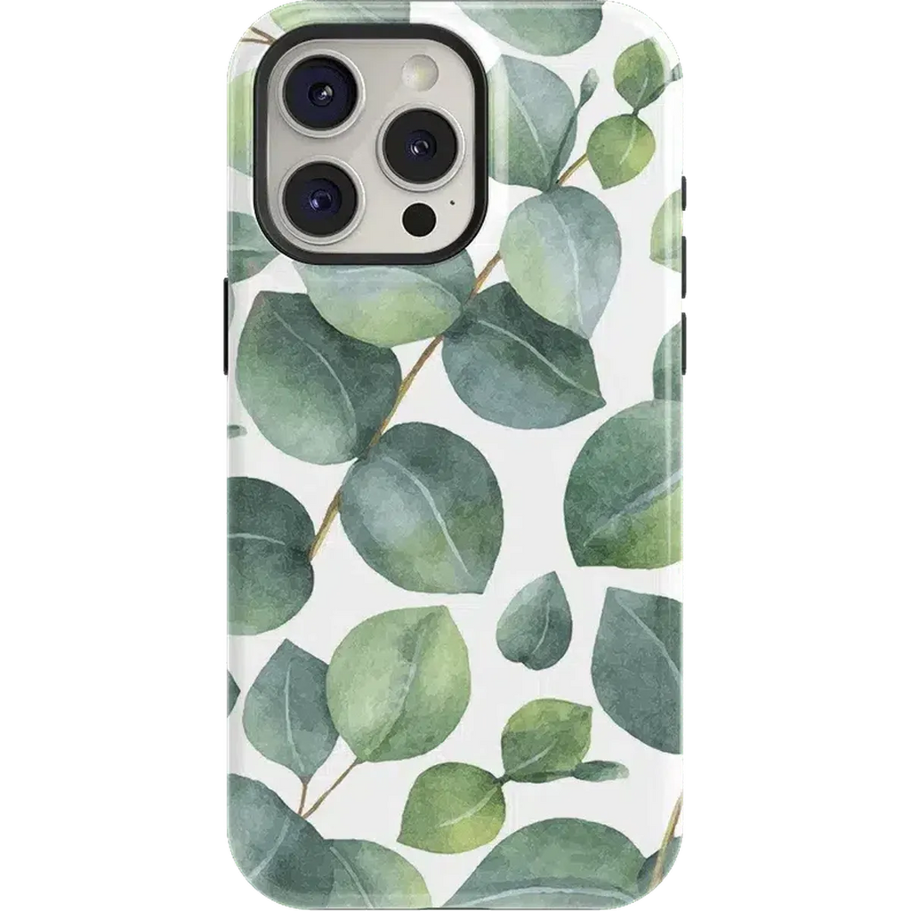 Leaf Me Alone | Green Floral Print Case