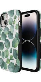 Leaf Me Alone | Green Floral Print Case