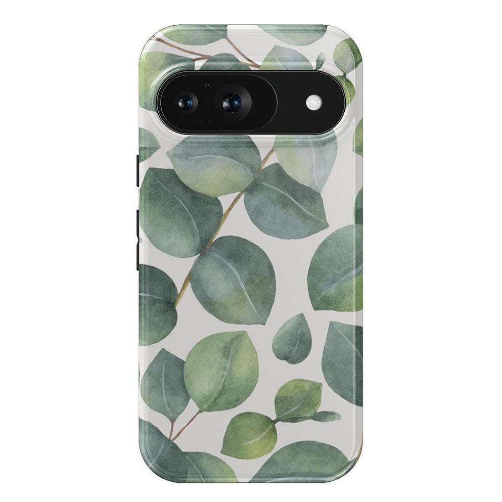 Leaf Me Alone | Green Floral Print Google Pixel Case