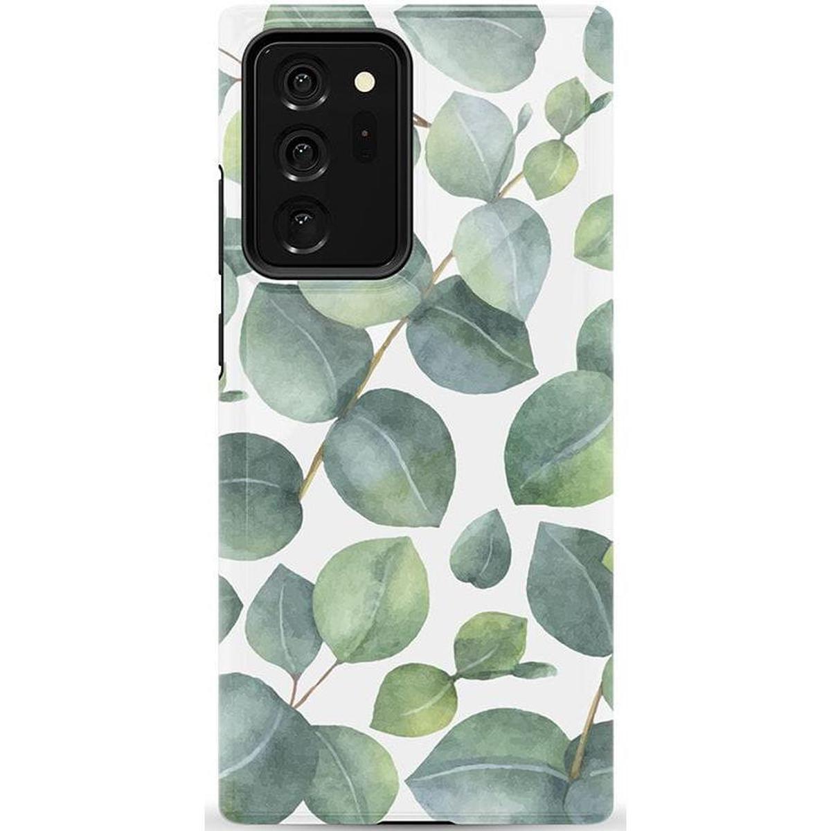 Leaf Me Alone | Green Floral Print Samsung Case