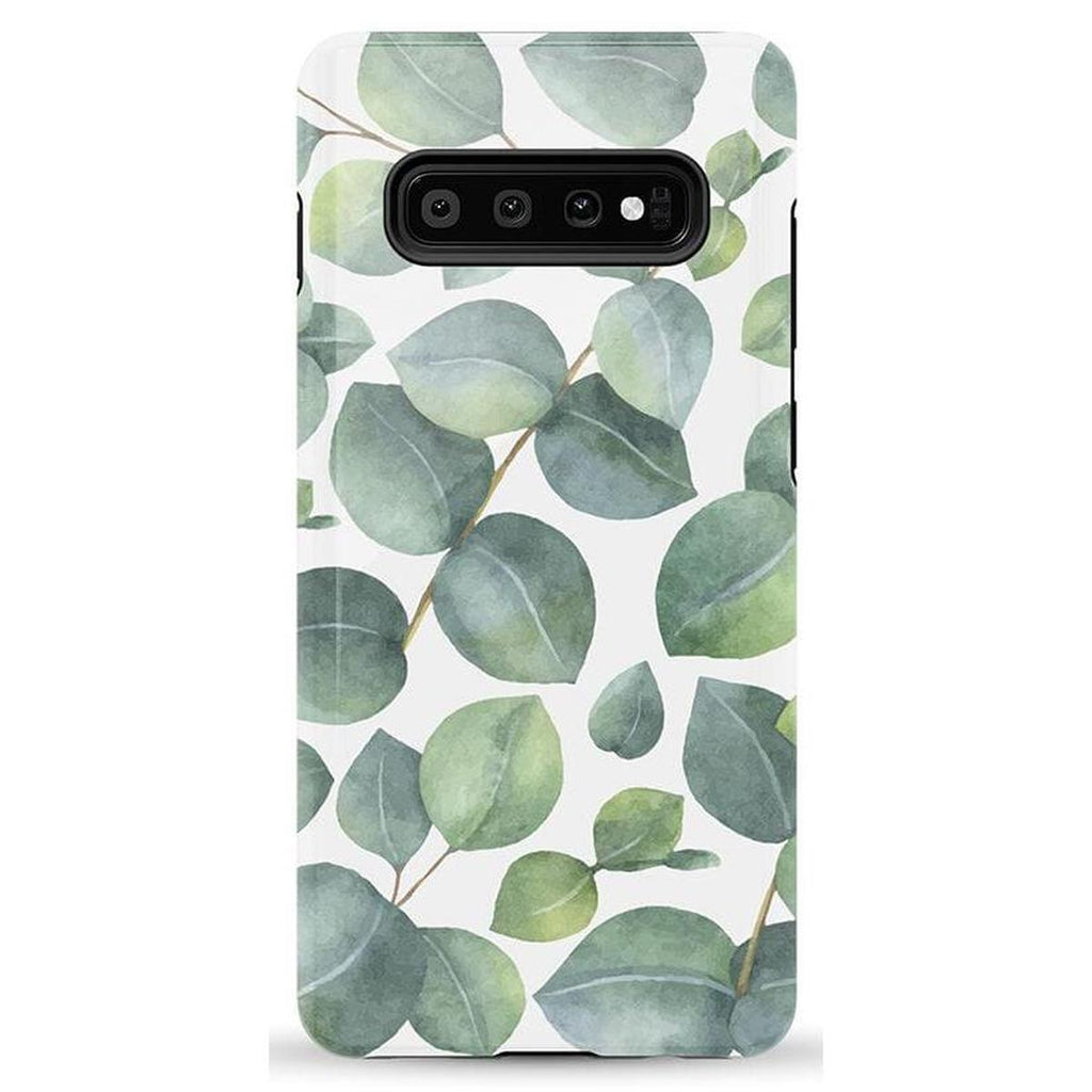 Leaf Me Alone | Green Floral Print Samsung Case