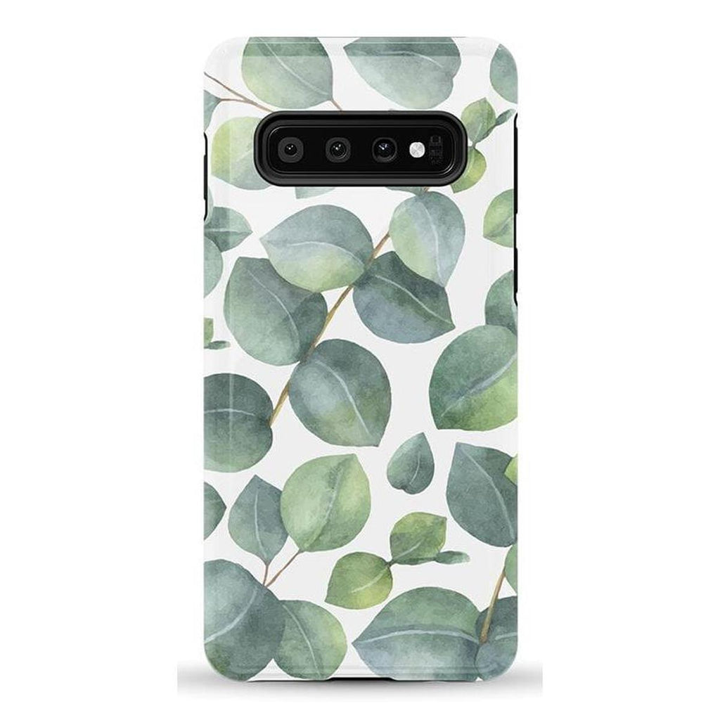 Leaf Me Alone | Green Floral Print Samsung Case