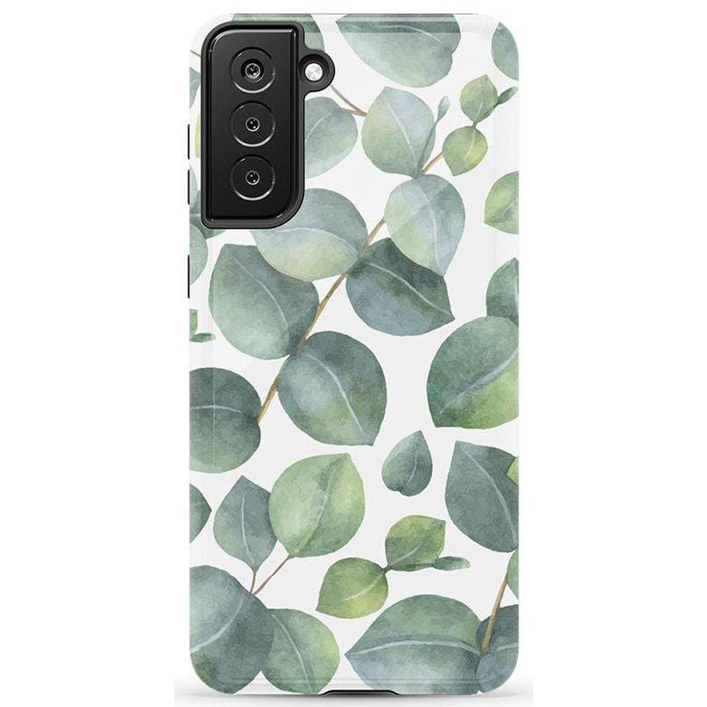 Leaf Me Alone | Green Floral Print Samsung Case