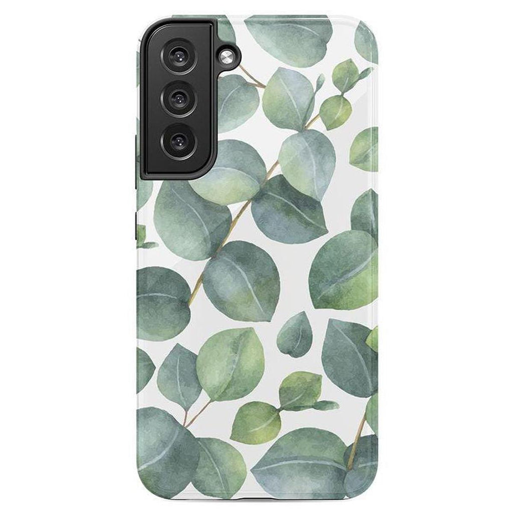 Leaf Me Alone | Green Floral Print Samsung Case