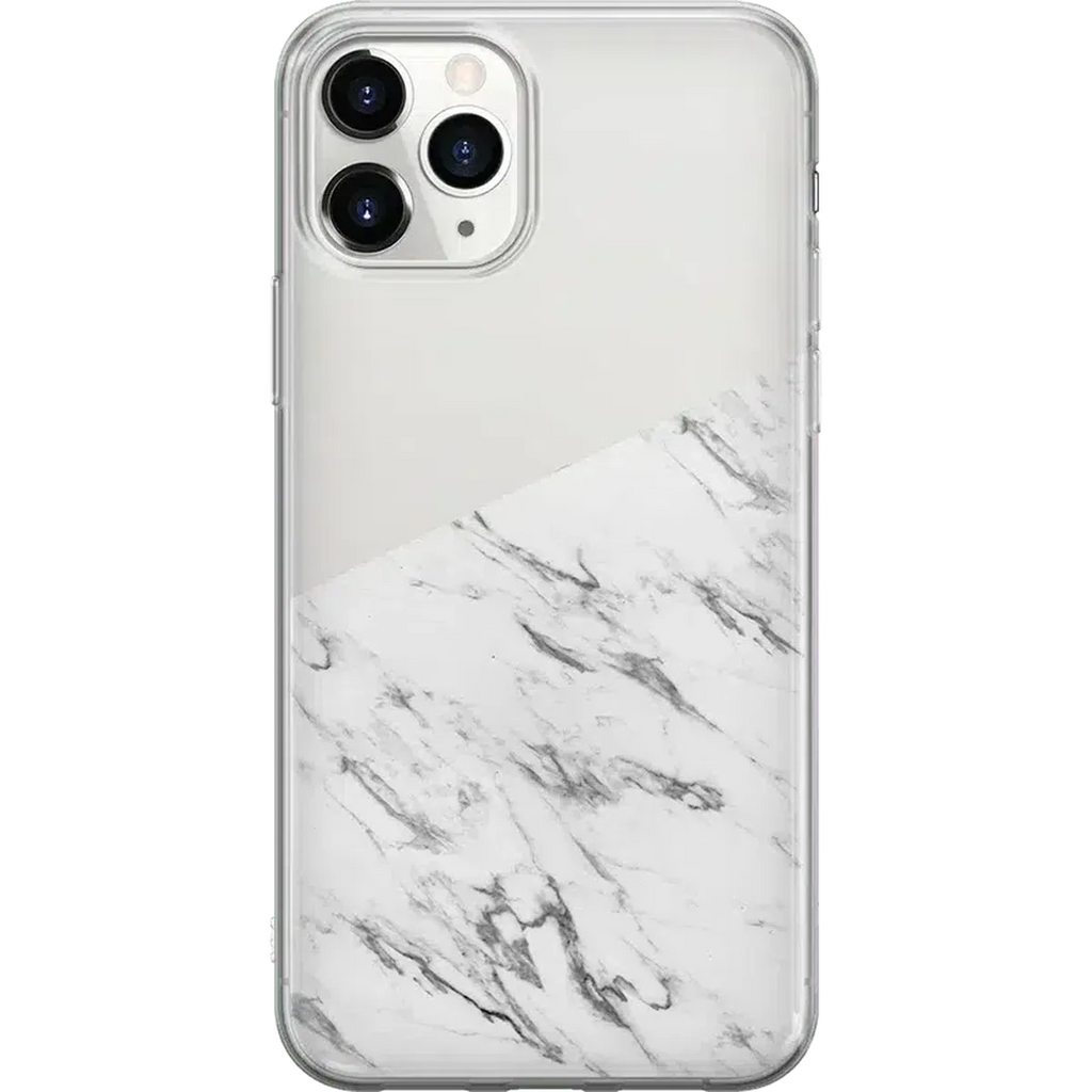 Let's Split | Half White Clear Marble Case