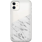 Let's Split | Half White Clear Marble Case