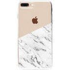 Let's Split | Half White Clear Marble Case
