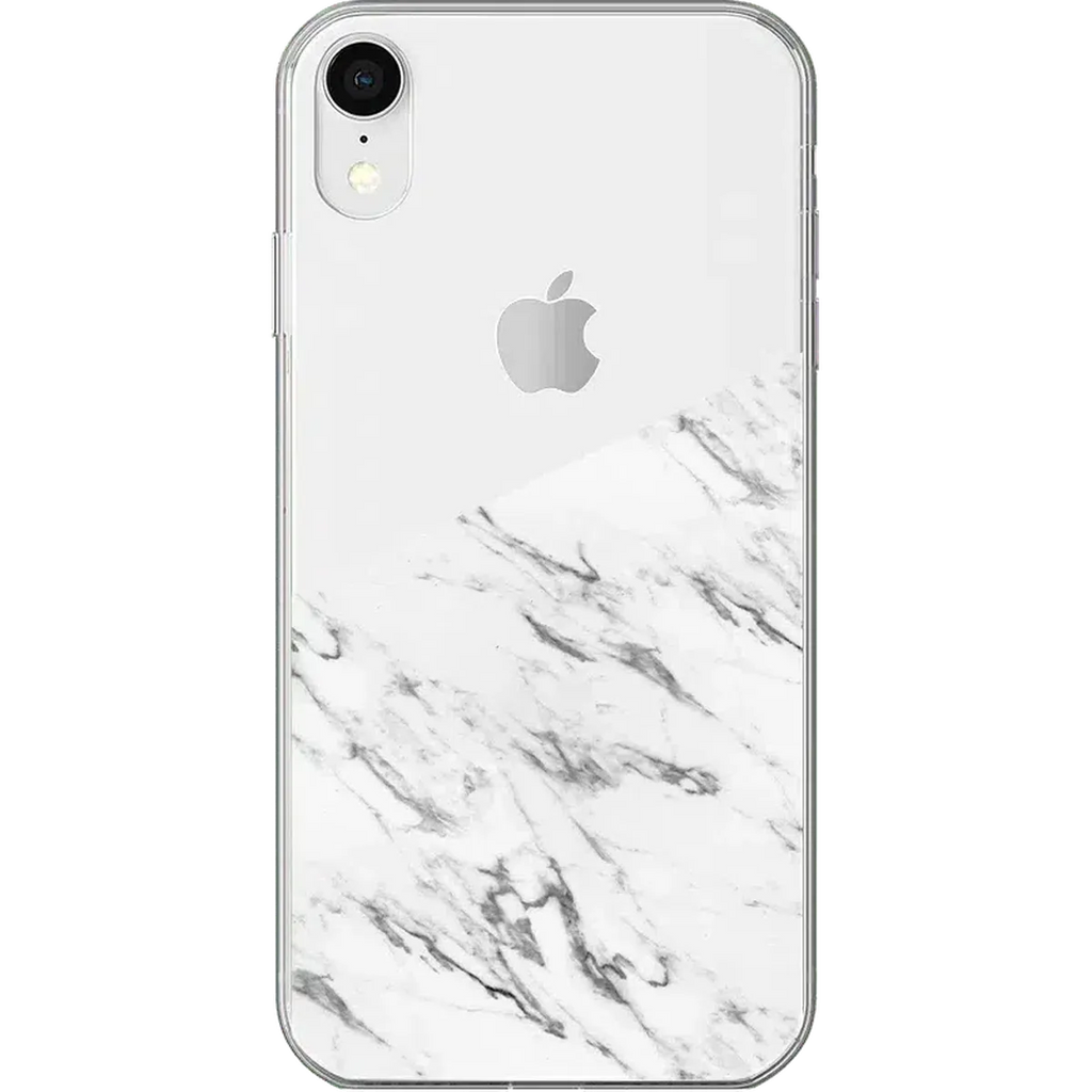 Let's Split | Half White Clear Marble Case