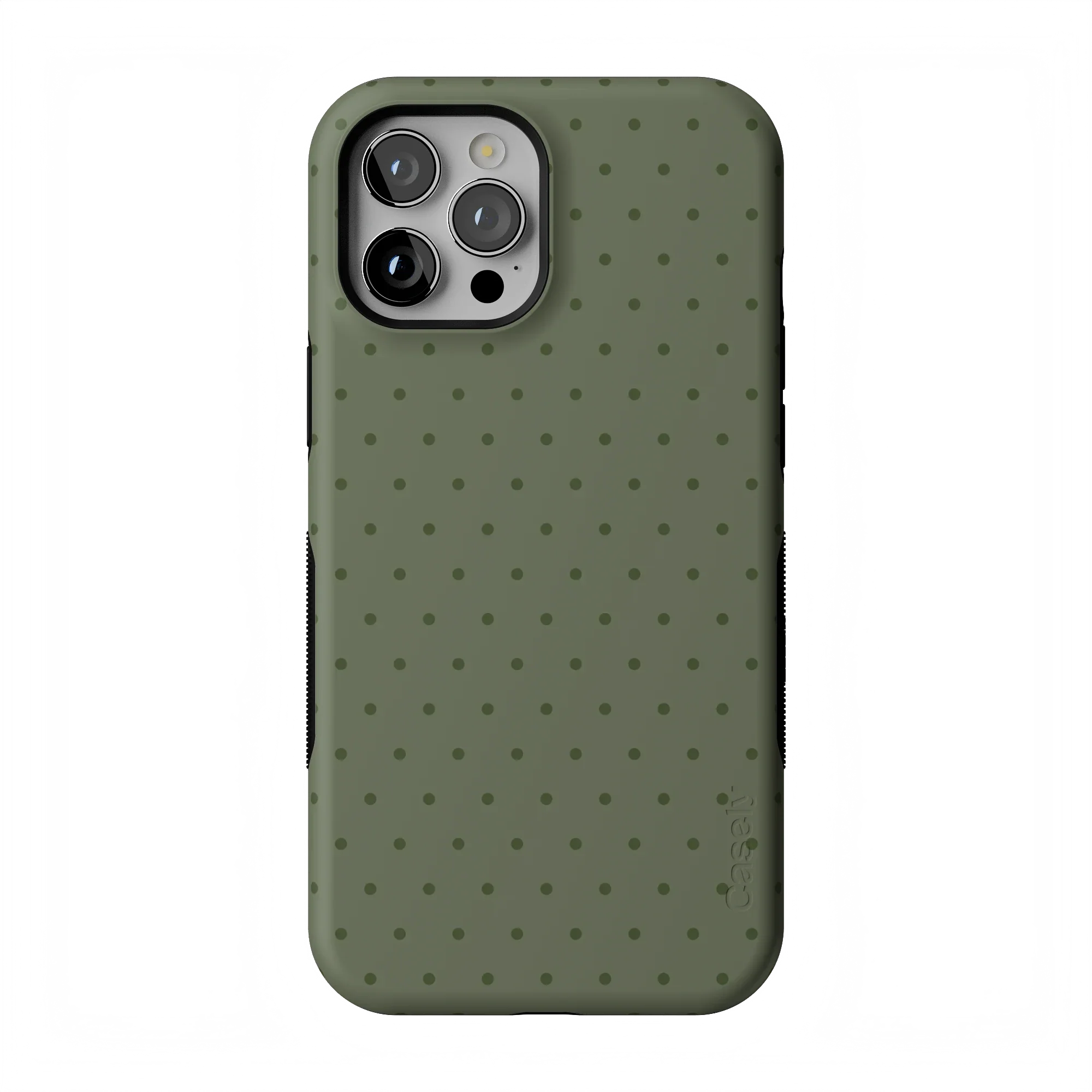 On the Dot | Olive Green Polka Dot Case