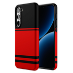 Storm Warning | Black & Red Stripes Case