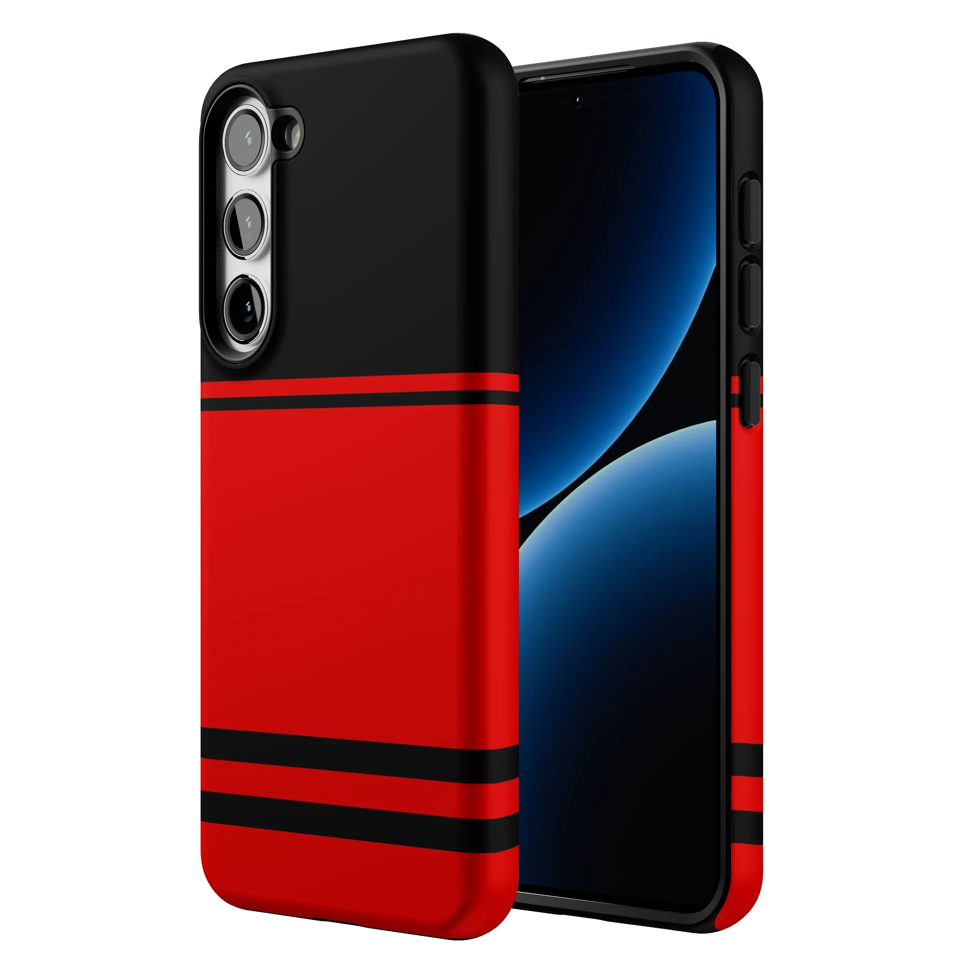 Storm Warning | Black & Red Stripes Case