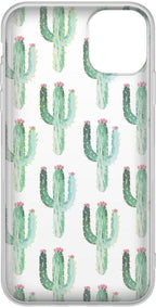 Lookin' Sharp | Cactus Patterned Clear Floral Case