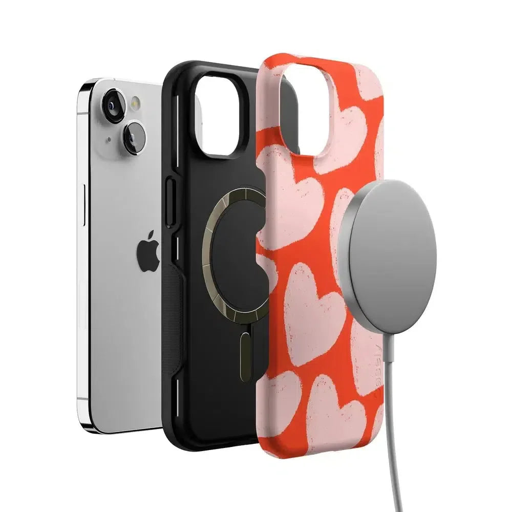 Love You More | Heart Doodle Case