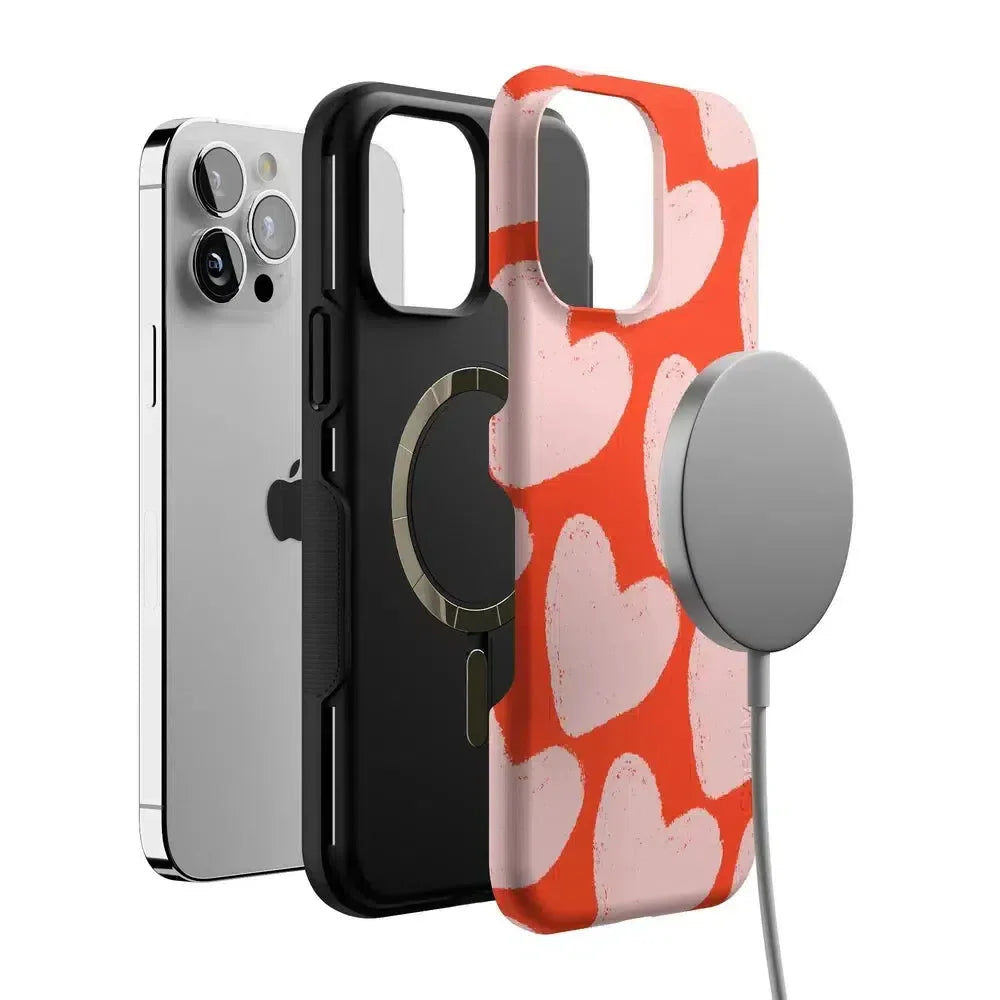 Love You More | Heart Doodle Case