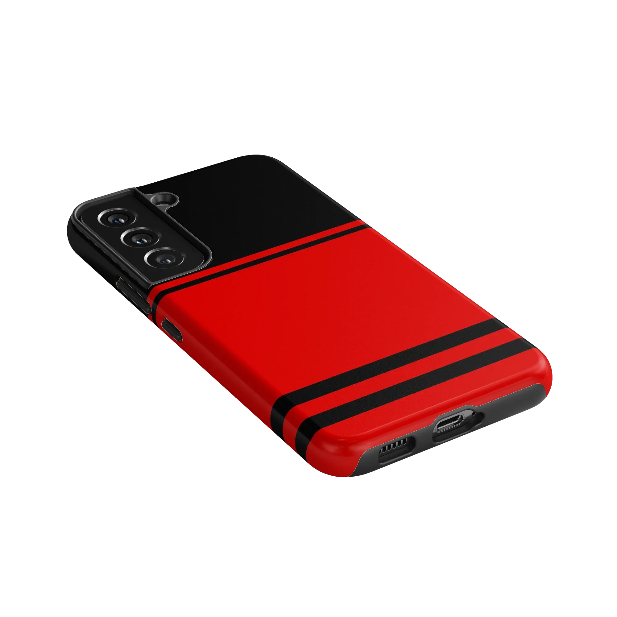 Storm Warning | Black & Red Stripes Case
