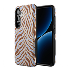 Untamed | Brown & Blue Zebra Case