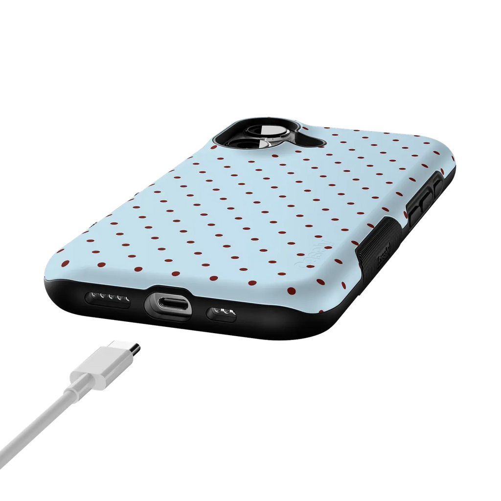 On the Dot | Blue Polka Dot Case