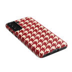 Scarlet Stitch | Red Houndstooth Case