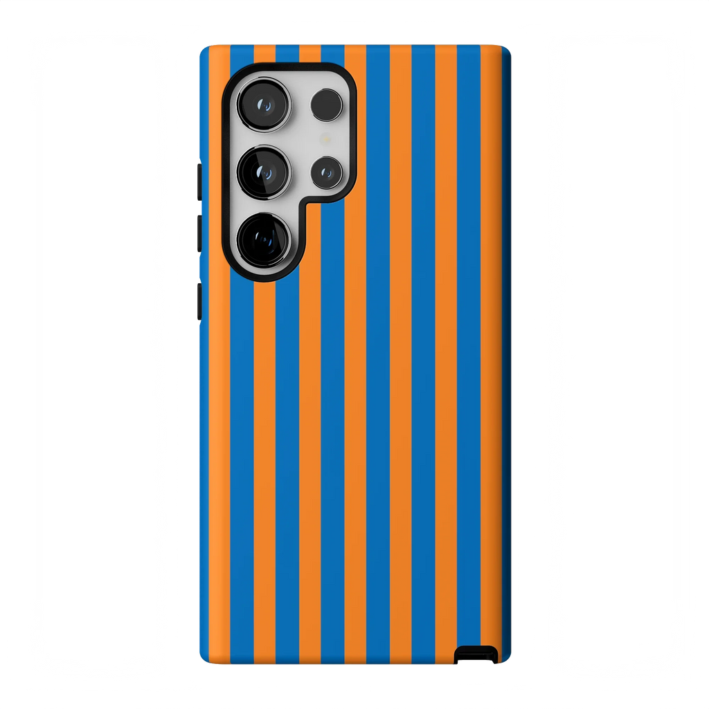 Go New York | Blue & Orange Stripes Case