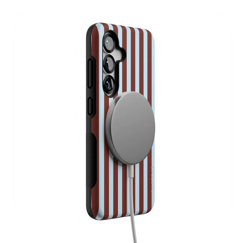 Sunday in Brooklyn | Blue Stripes Case