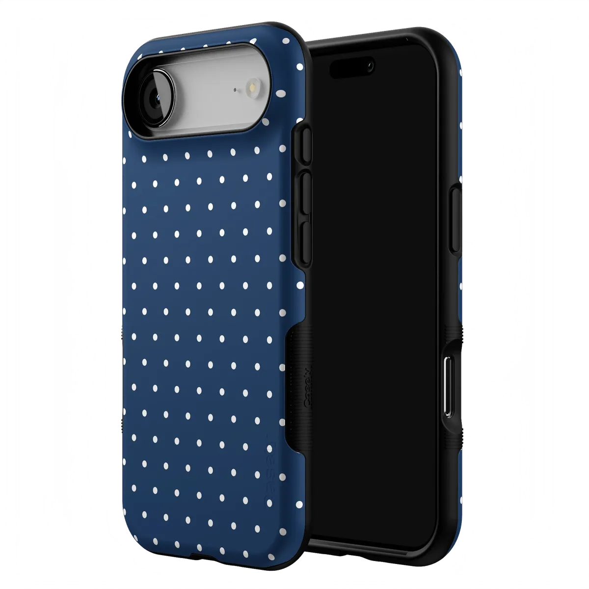 On the Dot | Navy Polka Dot Case