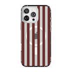 Sunday in Brooklyn | Burgundy Stripes Case