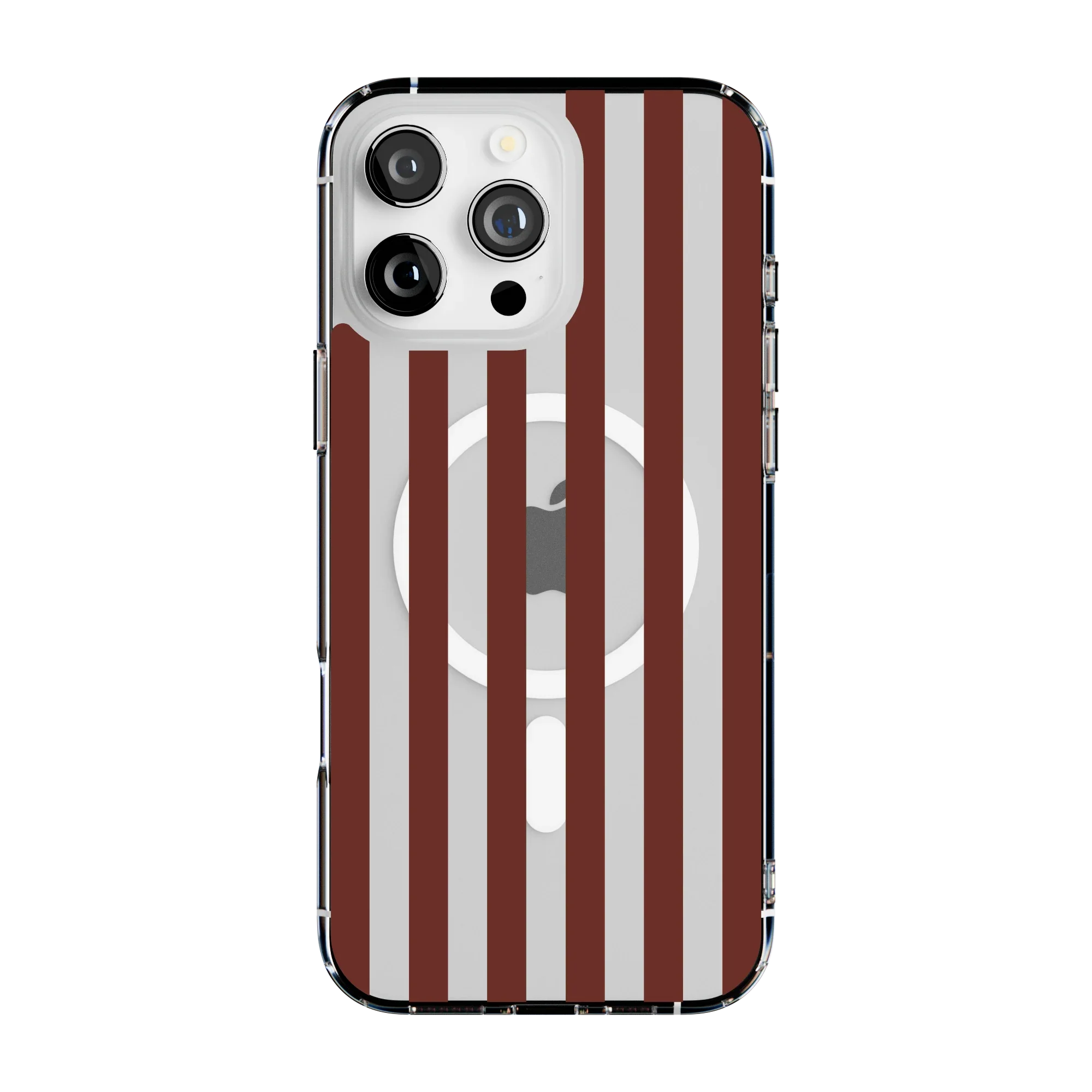 Sunday in Brooklyn | Burgundy Stripes Case