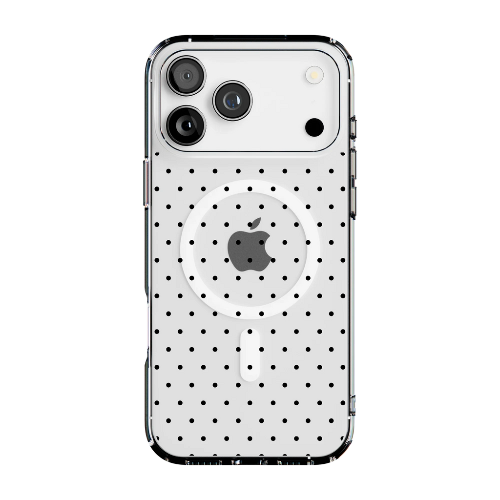 On the Dot | Black Polka Dot Case