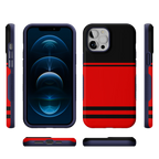 Storm Warning | Black & Red Stripes Case