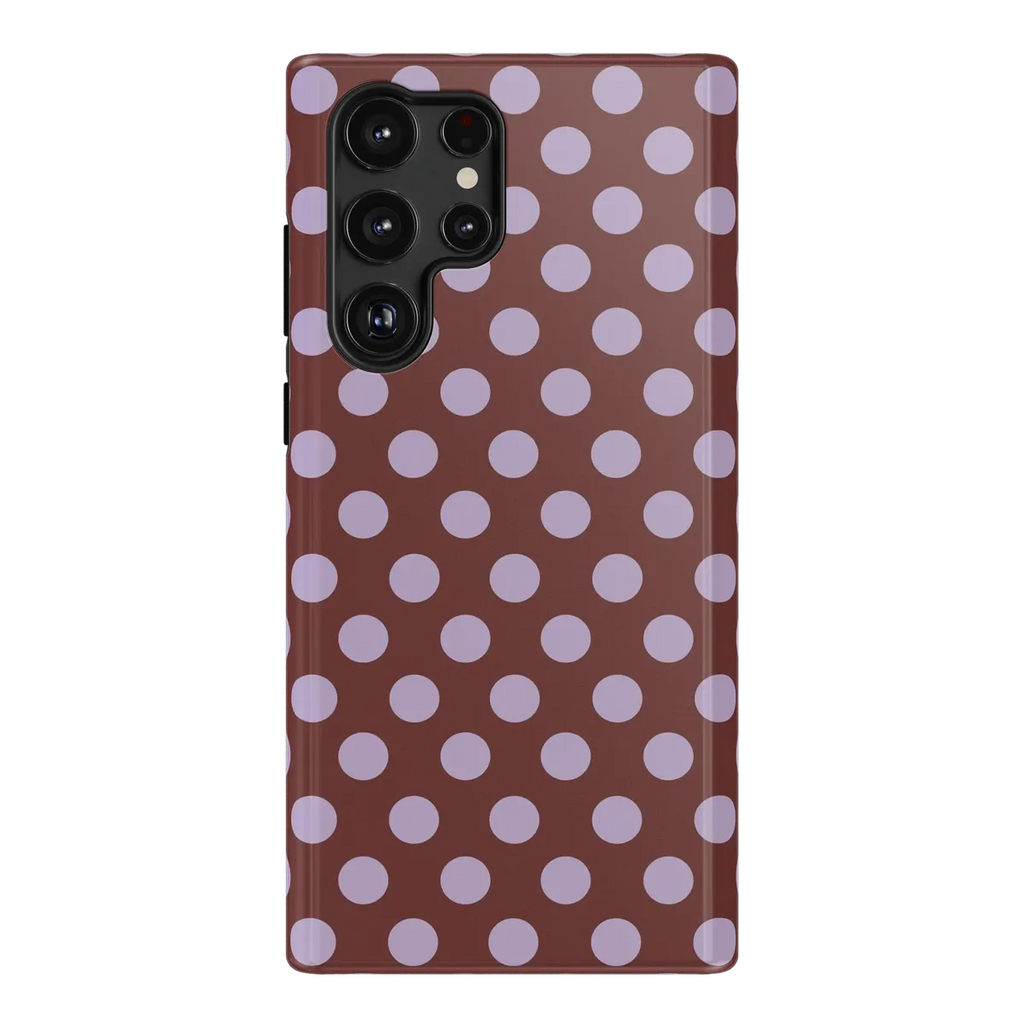 Spotted in SoHo | Burgundy Polka Dot Case