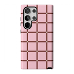 Uptown Gridlock | Pink Checkerboard Case