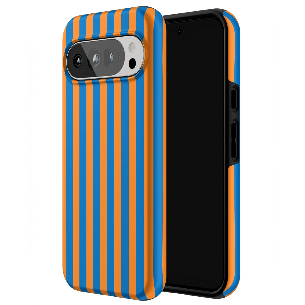 Go New York | Blue & Orange Stripes Case