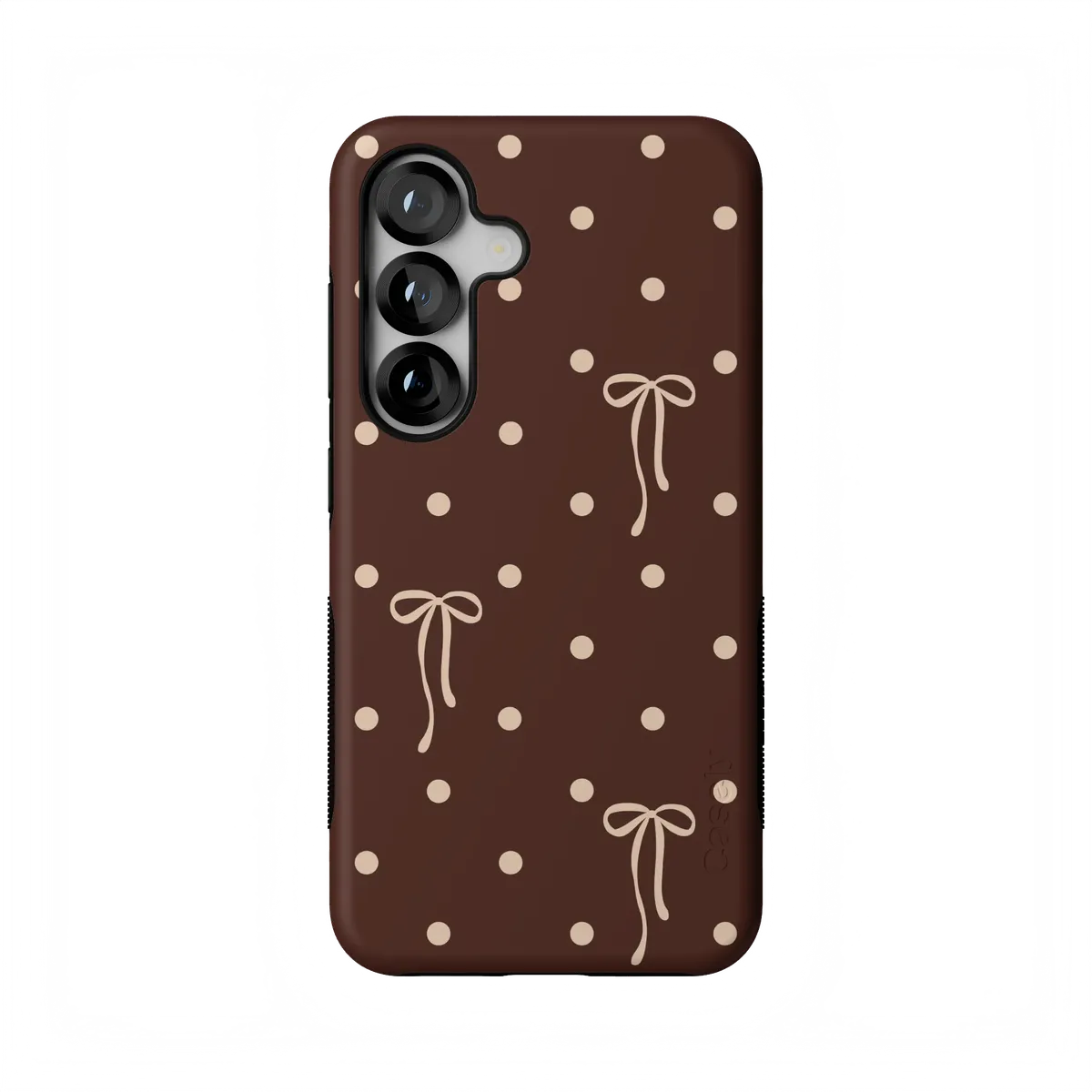 Teddy Bows | Brown Polka Dot Case