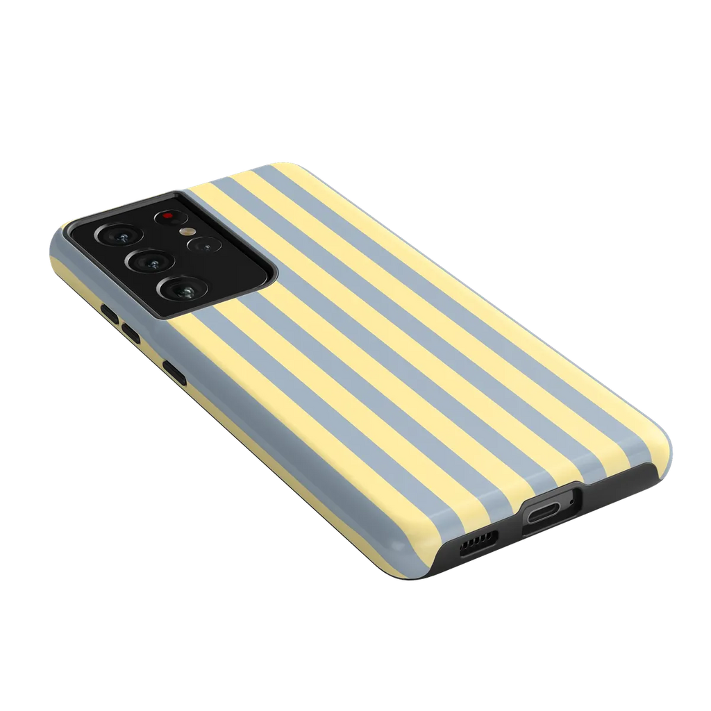 Coastline Stripes | Blue & Yellow Case